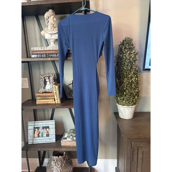 Significant Other Audrey Midi Dress Indigo Womens Size 6 - Picture 8 of 12
